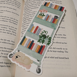 Book Cart Bookmark - Dog