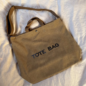 Minimalist Canvas Tote Bag - Brown