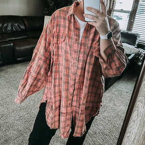 Coral Reef Oversized Flannel