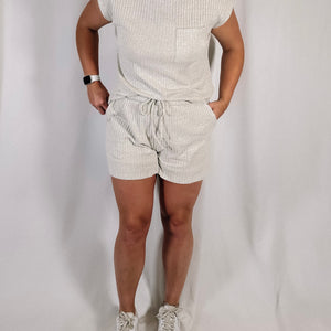 Oatmeal Knit Shorts