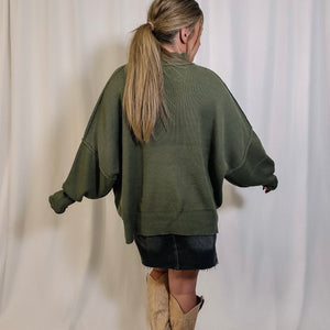 Much Needed Sweater - Olive