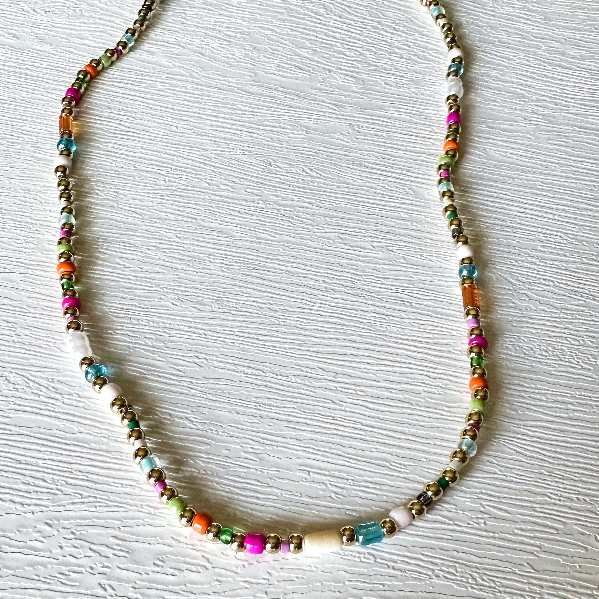 Beaded Chain Necklace - LAST ONE