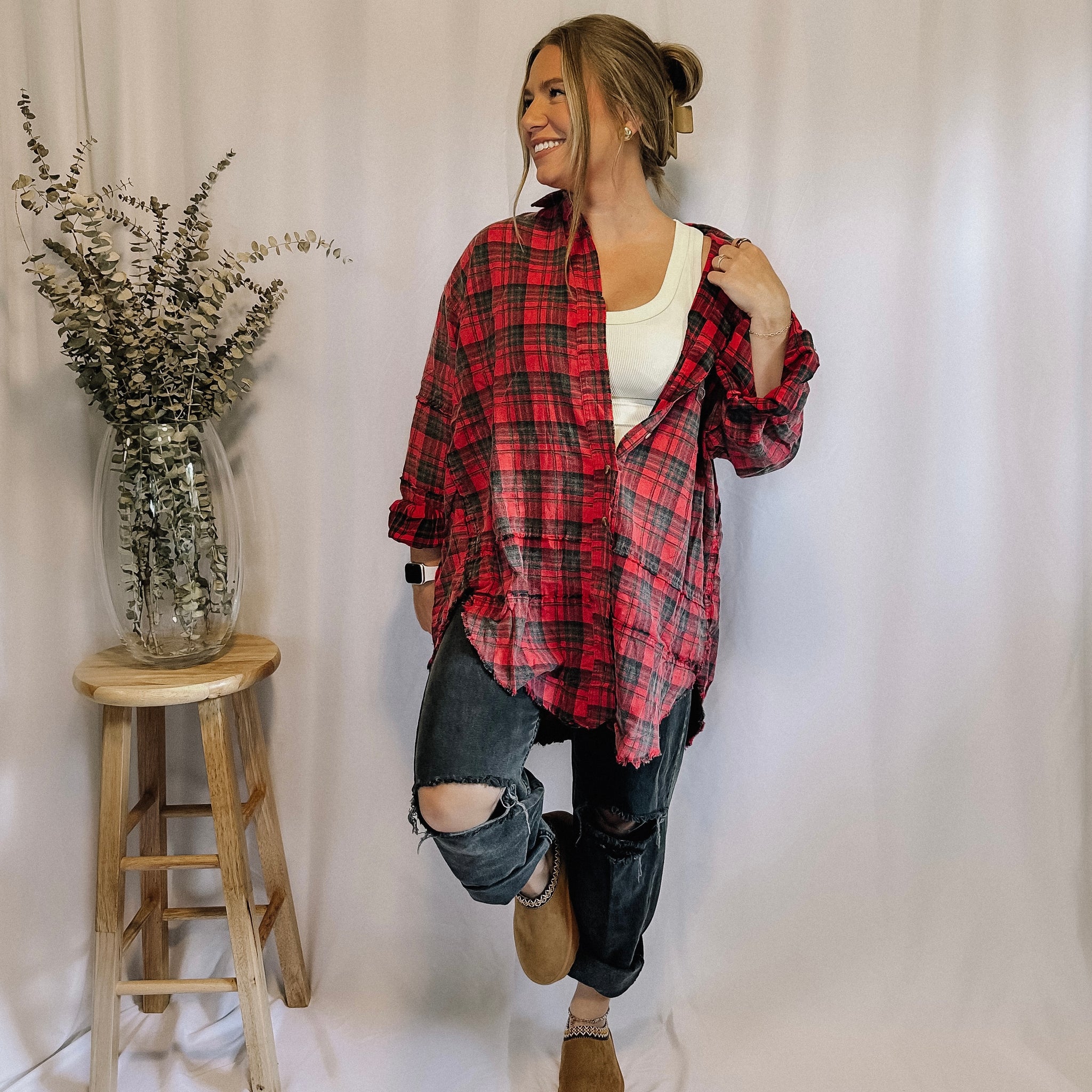 Fall Feels Oversized Flannel