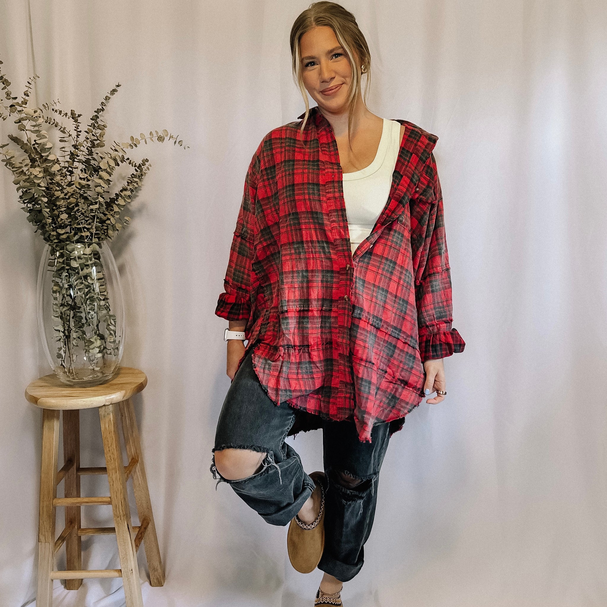 Fall Feels Oversized Flannel