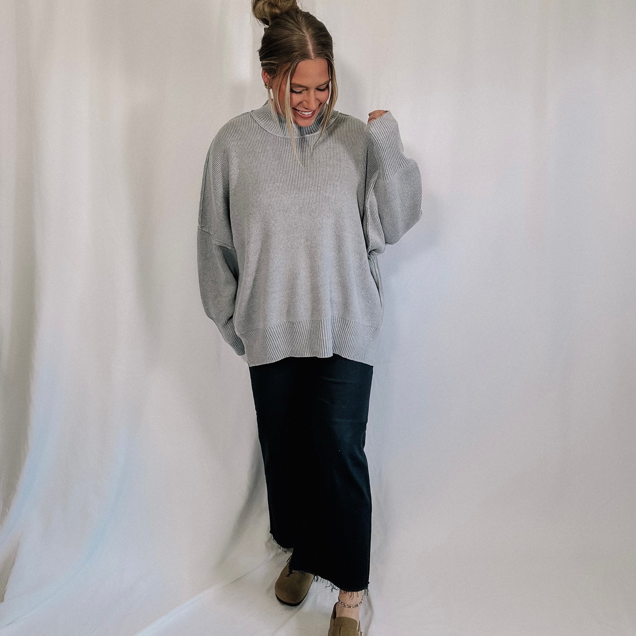 Much Needed Sweater - Grey