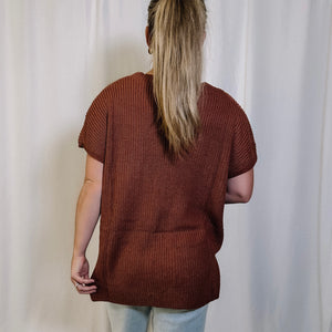 Dress For It Sweater - Rust