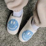 Smiley Slippers - Blue - LAST ONE