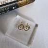 Layered Linked Circle Drop Earrings