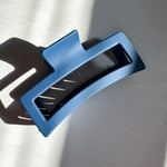 Jumbo Matte Hair Clip - Navy