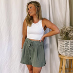 Classic Crop Tank - White