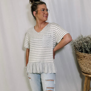 Easy Going Striped Top - LAST ONE