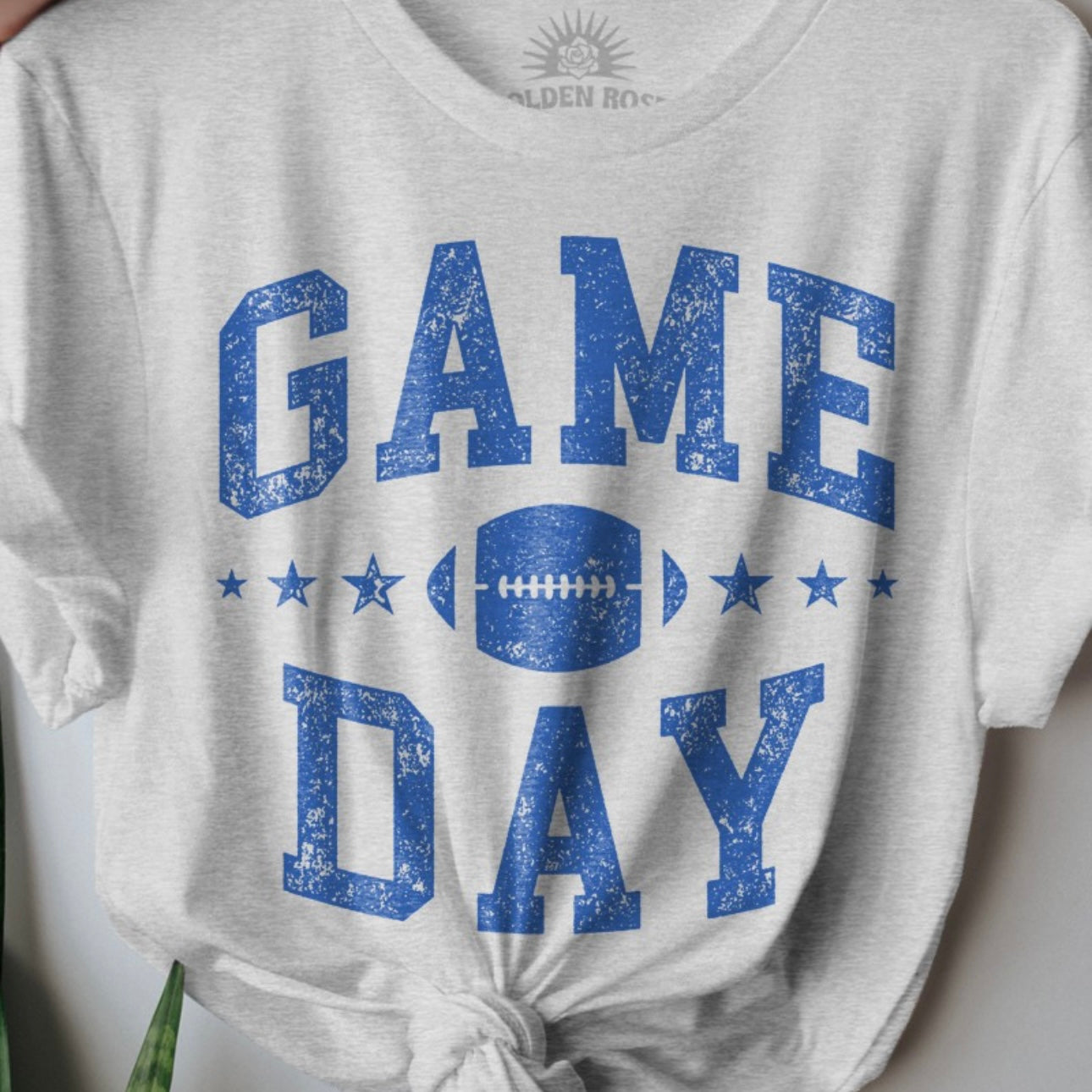 Gameday Oversized Graphic Tee - Ash/Blue