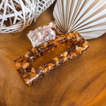 Toffee Swirl Acetate Hair Clip