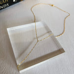 Dainty Chain Link Y Necklace