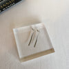 Gold Dipped Flat Chain Drop Earrings (2 Colors)
