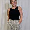 Meet Up Crop Tank - Black
