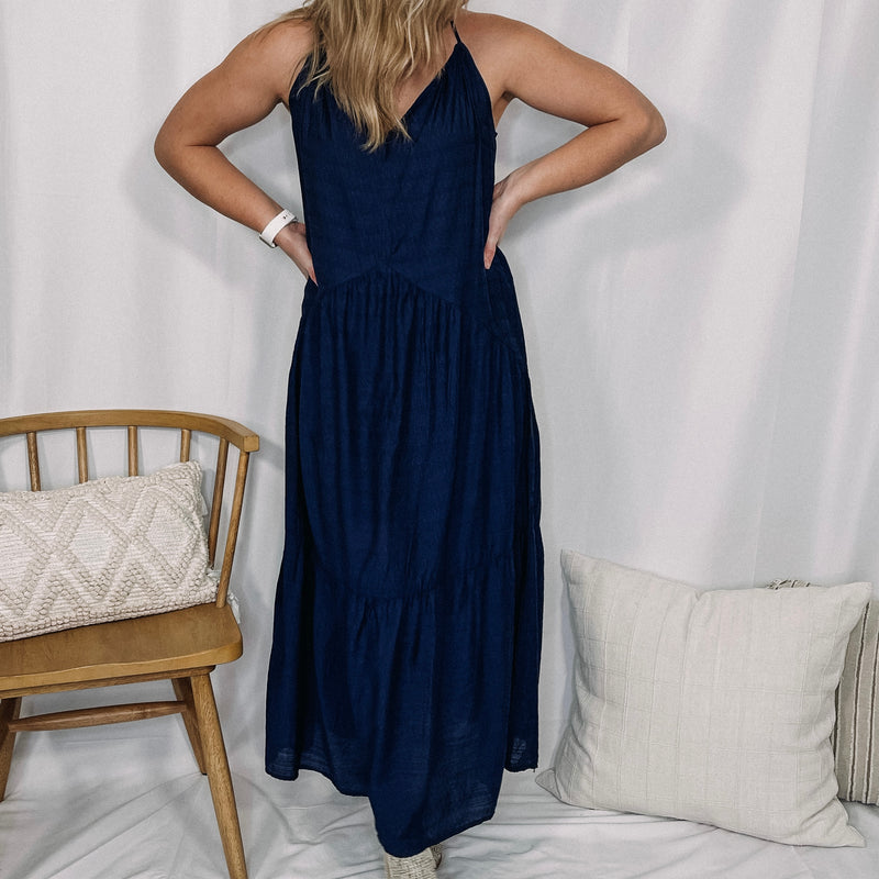 Vacation Ready Maxi Dress - Navy