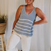 Seaside Striped Knit Tank