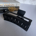 Jumbo Matte Hair Clip - Black