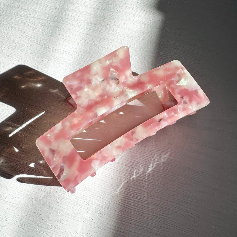 Yogurt Swirl Acetate Hair Clip