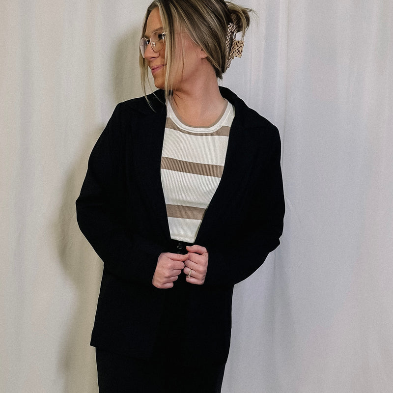 Pretty Neutral Striped Knit Tank