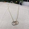 Open Circle Pendant Necklace (3 Colors)