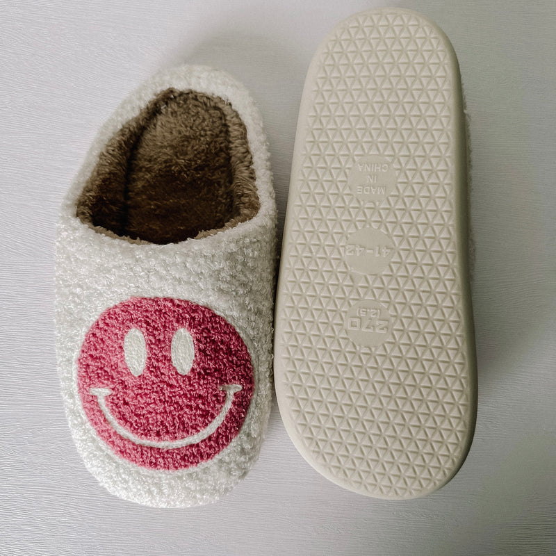 Smiley Slippers - Pink