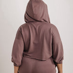 Out The Door Zip-Up Jacket - Brown