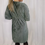 Main Character Velvet Ribbed Dress