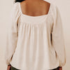Less Is More Babydoll Top - Cream