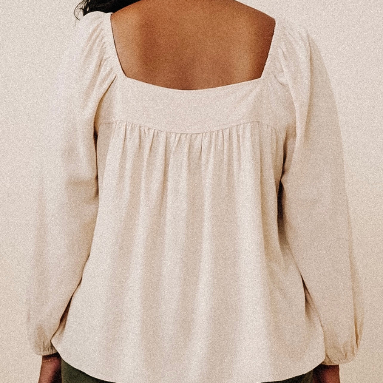 Less Is More Babydoll Top - Cream - LAST ONE