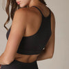 High Neck Crop Tank - Vintage Black