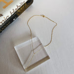 Dainty Chain Link Y Necklace