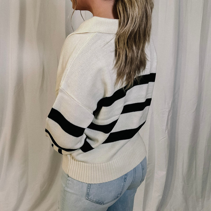 Ivy League Collared Sweater