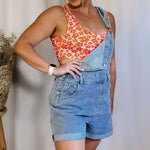 Flower Sports Bra - Tangerine