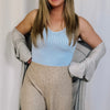 Perfect For Me Ribbed Tank - Light Blue