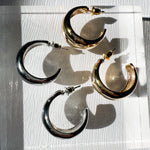 Dome Hoop Earrings (2 Colors)