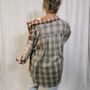 Boho Autumn Colorblock Flannel
