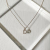 Rhinestone Initial Gold Necklace