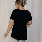Back To The Basics Tunic Top - Black