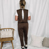 You Make It Easy Jumpsuit - Brown