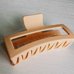 Jumbo Matte Hair Clip - Apricot - LAST ONE