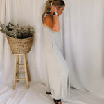 Easy Breezy Oversized Jumpsuit - Light Grey