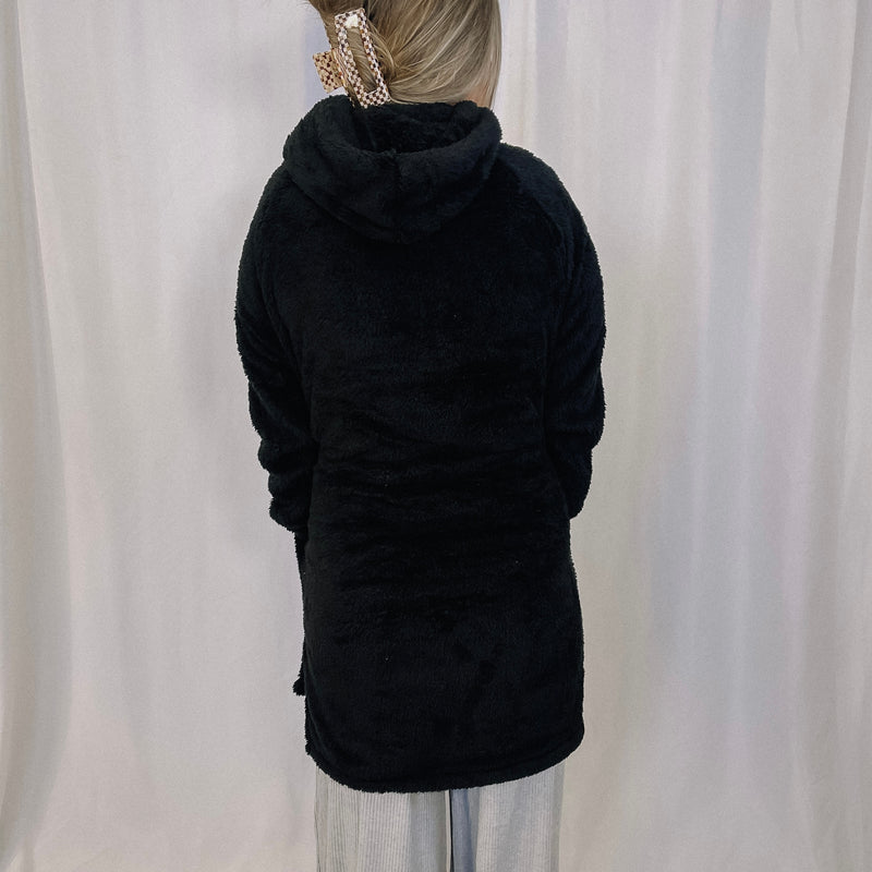 Cozy By The Fireplace Hoodie - Black