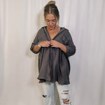 Meet For Drinks Button Down - Charcoal