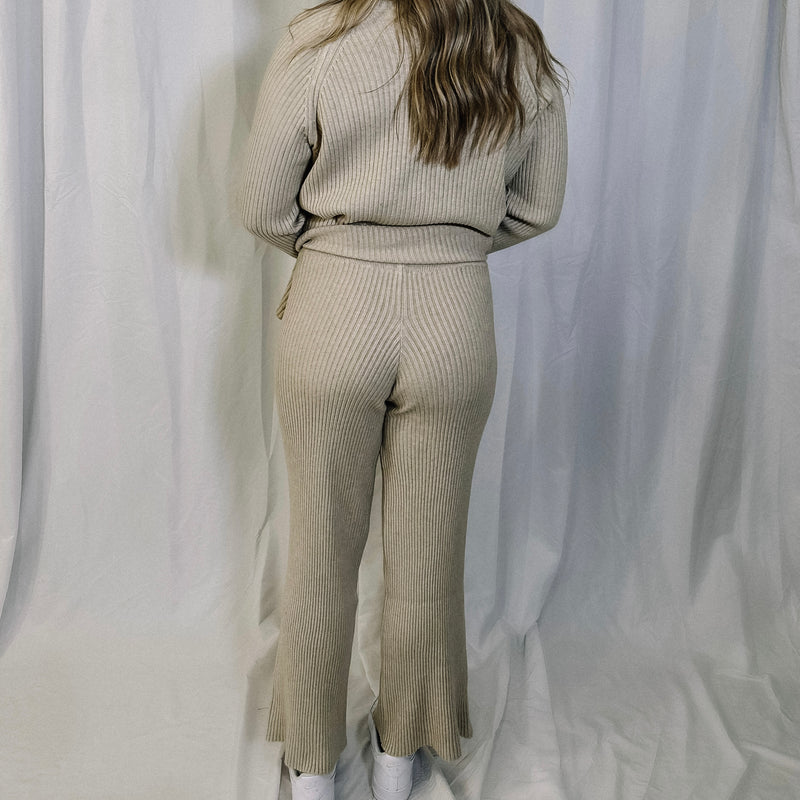 That Girl Ribbed Knit Sweater & Bottoms Set