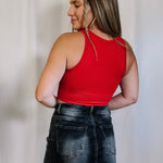 Classic Crop Tank - Red - LAST ONE