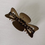 Jumbo Butterfly Hair Clip - Brown