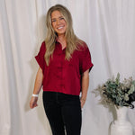 Under The Mistletoe Button Up Top