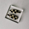 Crease Free Hair Clips Set - Black Checkered - LAST ONE